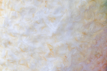 Yellow Cotton wool texture for background