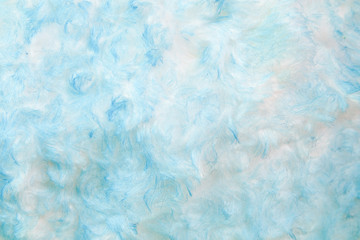 Blue Cotton wool texture for background