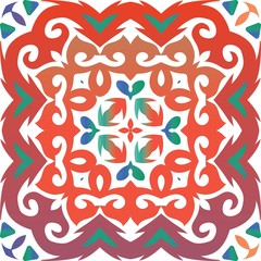 Decorative color ceramic talavera tiles.