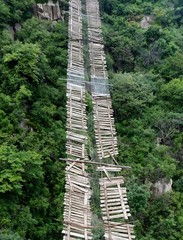 High hanging bridge view texture