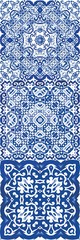 Ethnic ceramic tiles in portuguese azulejo.