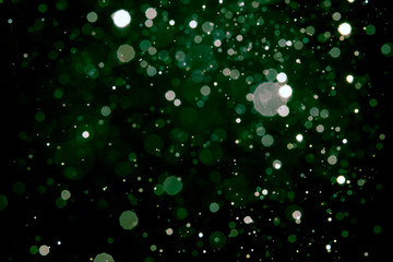 Abstract blur green bokeh