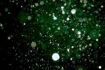 Abstract blur green bokeh