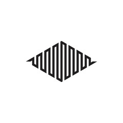 rectangle stripes geometric linear logo