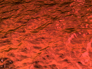 Reflection on the water surface