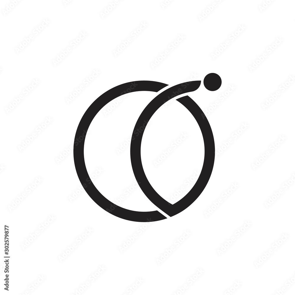 Poster circle rotation motion object global logo vector