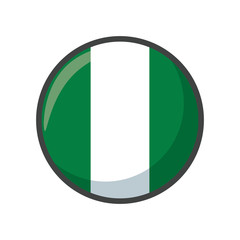 Isolated nigeria flag icon block design
