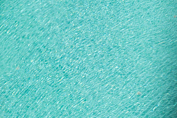 Shine wave reflection in the blue pool