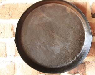 Historical frying pan used at forts in U.S. in 1800s