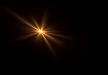 Overlays, overlay, light transition, effects sunlight, lens flare, light leaks. High-quality stock images of sun rays light effects, overlays or golden flare isolated on black background for design