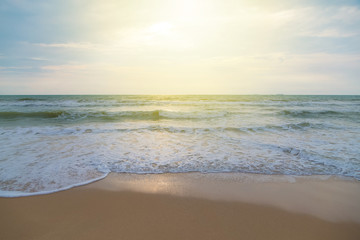 Sand wave at the beach