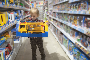 shopping in toys supermarket