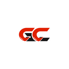 GC Letter Logo Design with Excavator Creative Modern Trendy