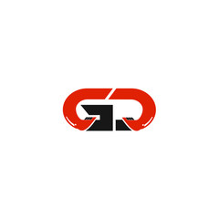 GD Letter Logo Design with Excavator Creative Modern Trendy