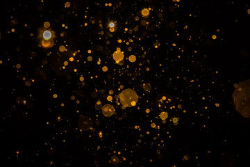 Abstract blur gold sparkle bokeh