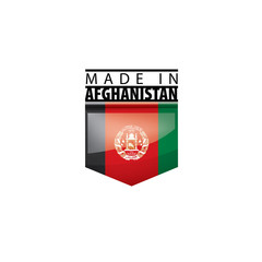 Obraz premium Afghanistan flag, vector illustration on a white background
