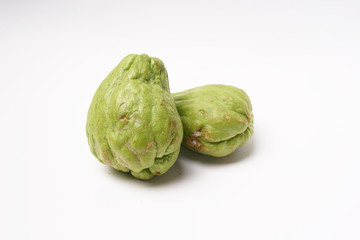 Two green Chayote squash - 