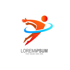 People logo , Sport icon template