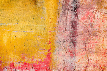 Obraz premium Texture of a concrete wall with cracks and scratches which can be used as a background