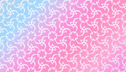 Decorative Pattern With Triangles Style. Blurred Gradient Background. Bright Color. For Banner Template, Flyer, Invitation Card. Vector Illustration