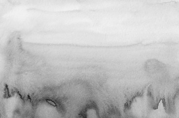 Watercolor light gray gradient background texture. Aquarelle white and black ombre. © Kseniya