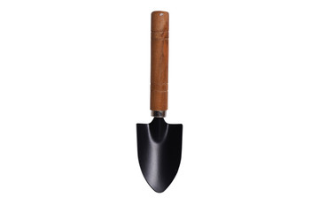 Gardening equipment, including trowel for scoop, dig, shovel, on a white background with Clipping Path
