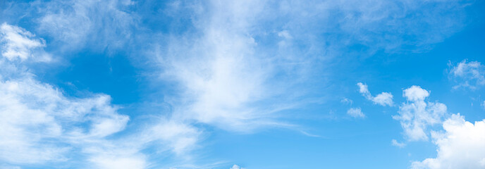 blue sky with white clouds