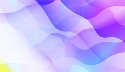 Wavy Background with Lines. Design For Your Header Page, Ad, Poster, Banner. Vector Illustration with Color Gradient.
