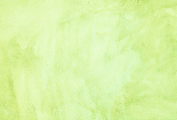 Watercolor light green background texture. Watercolour green yellow color backdrop. 