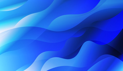 Blurred Decorative Design In Abstract Style With Wave, Curve Lines. For Your Design Wallpaper, Presentation, Banner, Flyer, Cover Page, Landing Page. Vector Illustration with Color Gradient