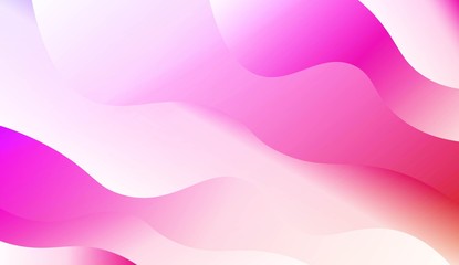 Template Background With Wave Geometric Shape. Design For Cover Page, Poster, Banner Of Websites. Vector Illustration with Color Gradient.