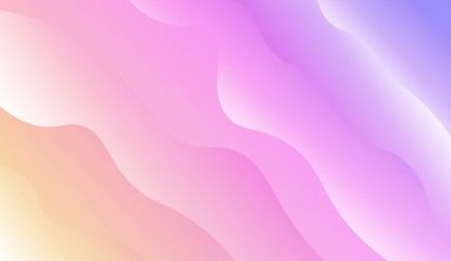 Obraz premium Wave Modern Background. For Your Design Wallpaper, Presentation, Banner, Flyer, Cover Page, Landing Page. Vector Illustration with Color Gradient.