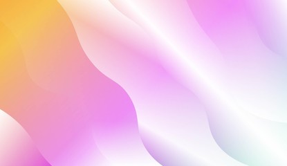 Wave Modern Background. For Business Presentation Wallpaper, Flyer, Cover. Vector Illustration with Color Gradient.