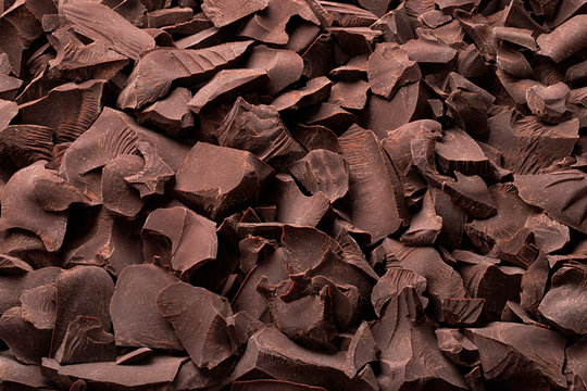 pieces of organic chocolate, sweet dessert food