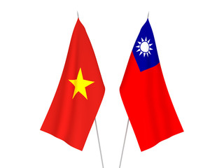 Taiwan and Vietnam flags