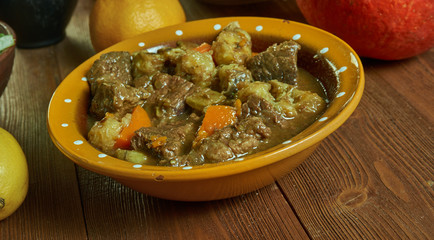 Cameroonian Beef, Plantain, and Okra Stew