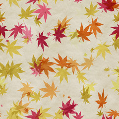 Autumn leaves seamless background