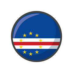 Isolated cape verde flag icon block design