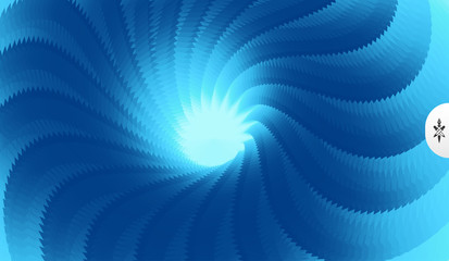 Concentric abstract pattern created from repetitive elements. 3d vector illustration.