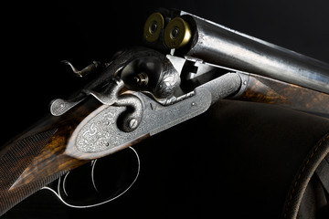 stunning engraving on an old belgian rifle