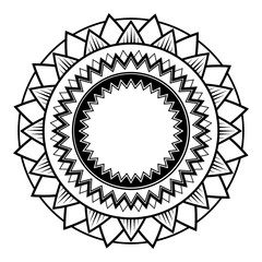 Vector abstract flower mandala. Vintage decorative element. Oriental motif, an ethnic ornament.