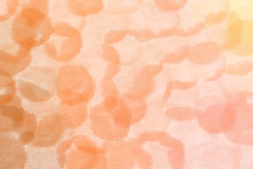abstract round bubbles skin, light salmon and sandy brown background with space for text or image