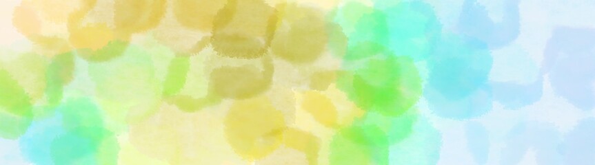 abstract shiny sparkle wide banner. pale golden rod, khaki and pale turquoise background with space for text or image