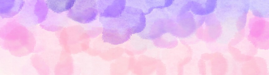 Obraz premium square graphic with magic circles wide banner. pastel pink, lavender blue and plum background with space for text or image