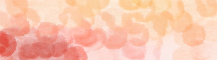 abstract shiny clouds wide banner. peach puff, indian red and misty rose background with space for text or image