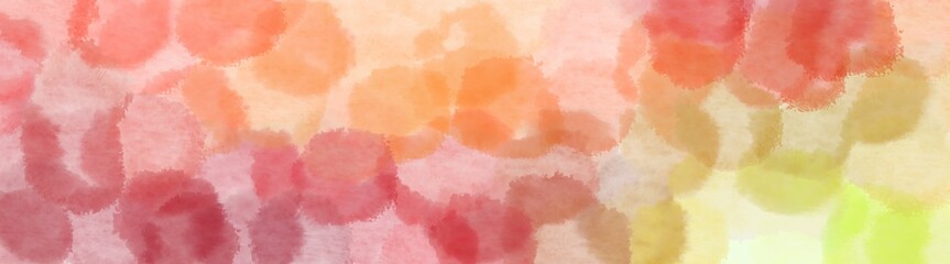 square graphic with futuristic bubbles wide banner. dark salmon, burly wood and light coral background with space for text or image