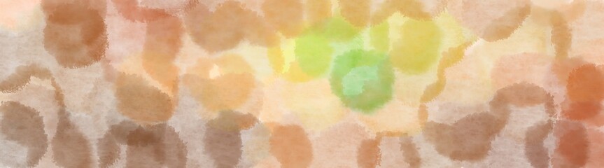 square graphic with round bubbles wide banner. tan, indian red and baby pink background with space for text or image