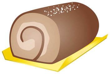 ロールケーキのイメージイラスト