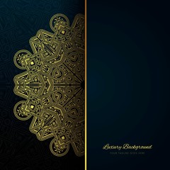 BLACK AND GOLD GREETING CARD