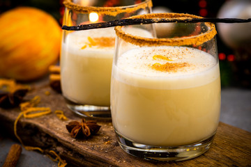 Eggnog Classic Traditional Christmas Cocktail